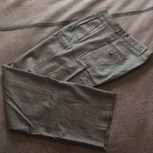 Jil Sander wide leg pleated grey wool pant size 50